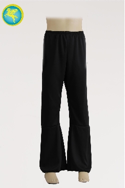 PANTALONE NERO A ZAMPA